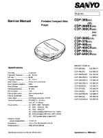 Sanyo CDP-400CR - Service Manual
